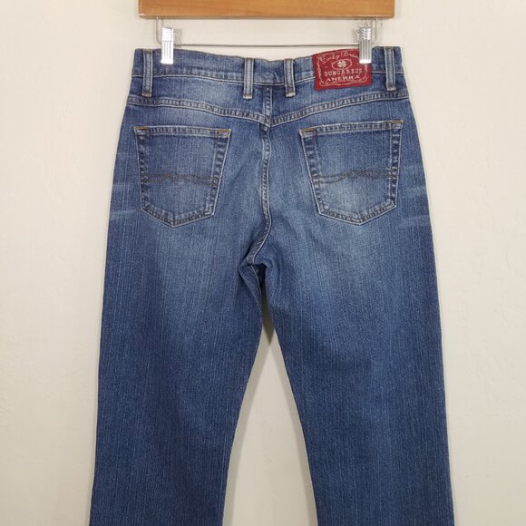 Lucky Brand Rider Fit Relaxed Long Length Jeans Blue Size 8/29 - Picture 6 of 7